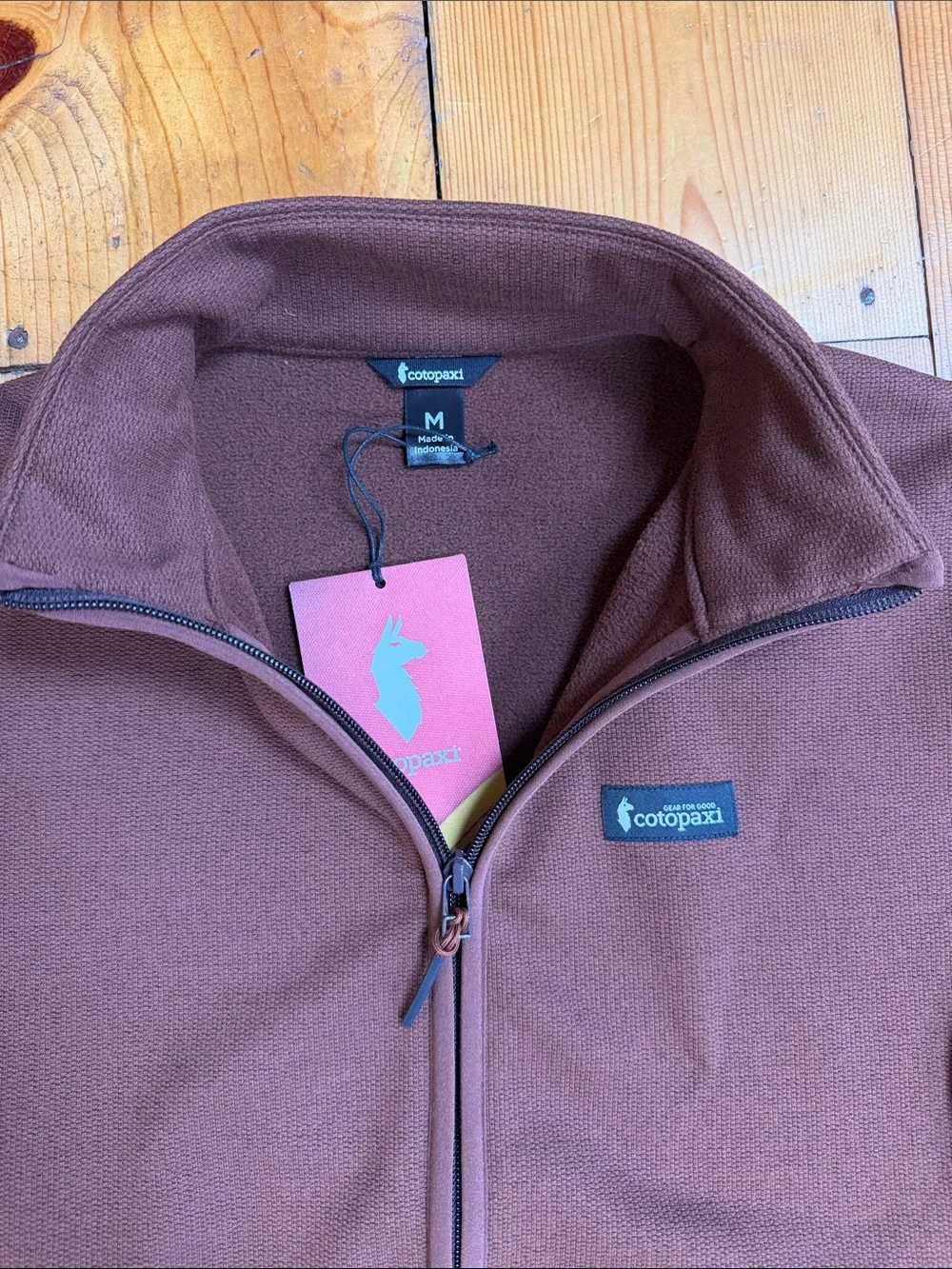 Cotopaxi Envo Fleece Full-Zip Jacket in Heather Chestnut - Picture 3 of 5